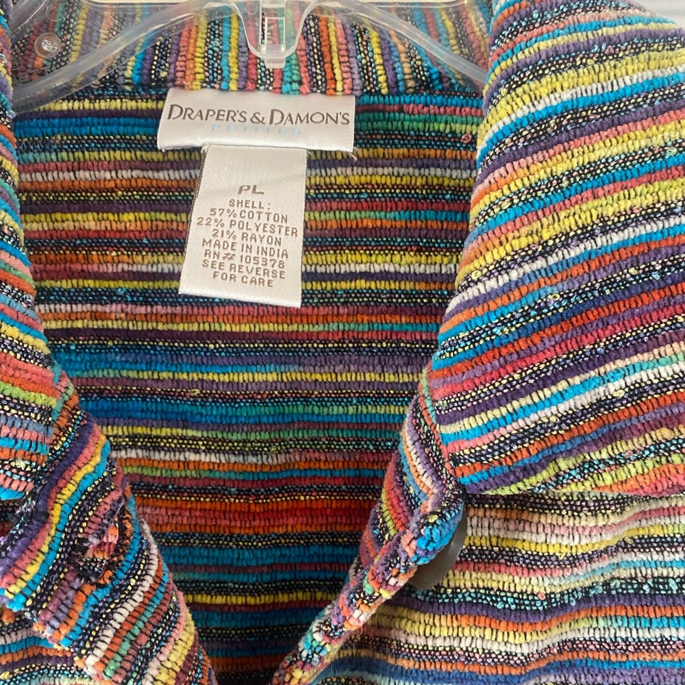 Draper's & Damon's Multicolor Striped Jacket